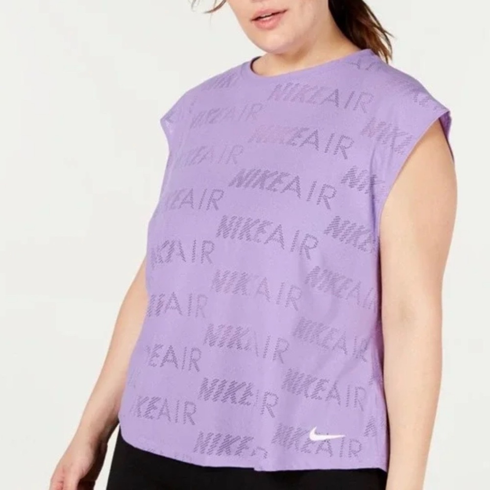 Nike Air Athletic Top Shirt Size 3X Perforated Logo Cap Sleeves Gym‎ Workout